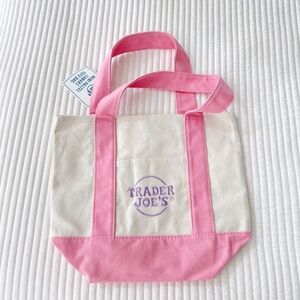 Pink and Cream Tote Bag